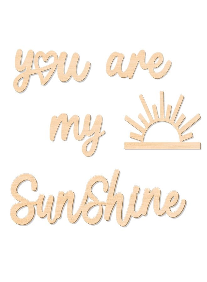 KOYILTD You are My Sunshine Room Decoration Boho Nursery Decoration Wooden Wall Hanging Art Sunshine Nursery Decor Boho Wall Art for Home Office Nursery Playroom (Relaxing) - Image 1